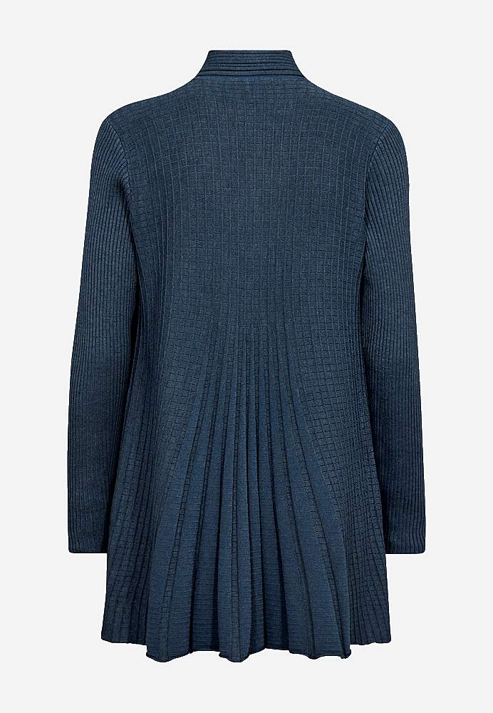 Lång, ribbad cardigan Claudisse