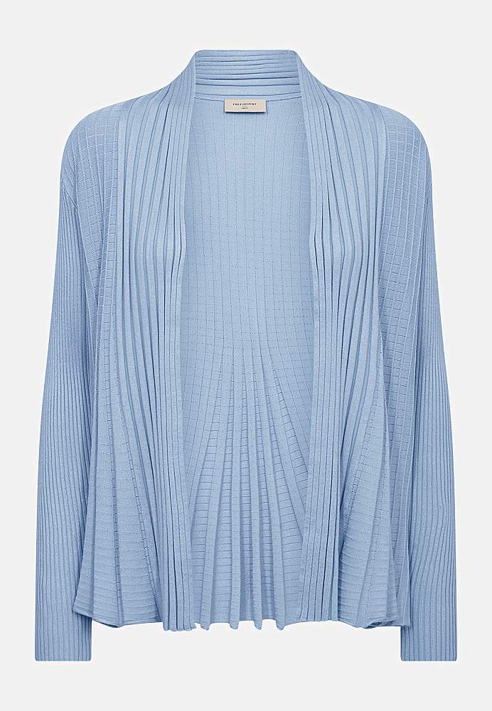 Ribbad, öppen cardigan