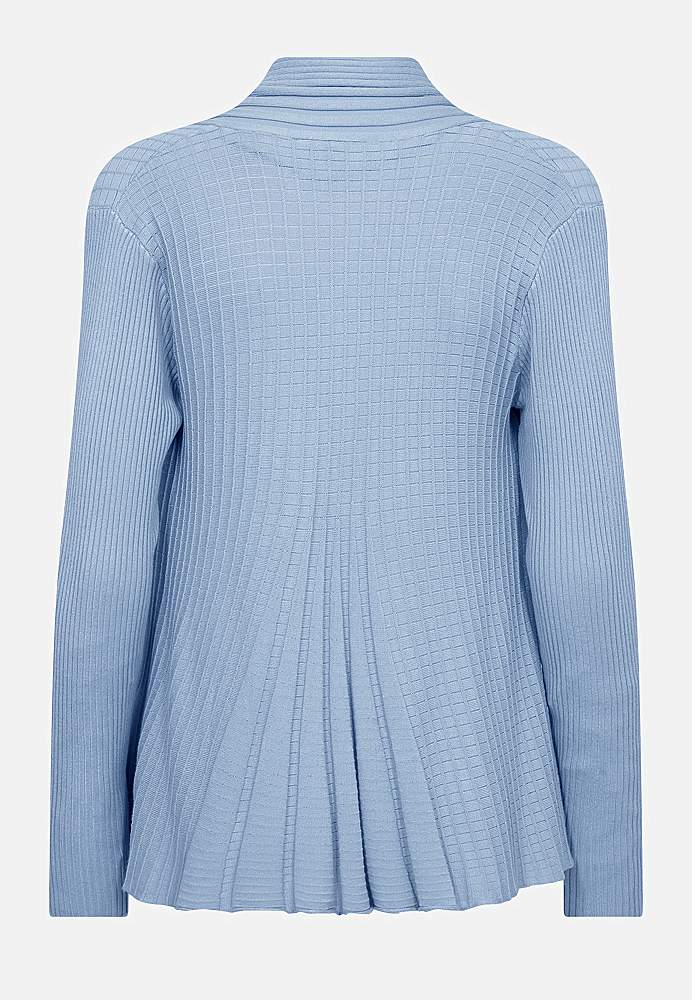 Ribbad, öppen cardigan