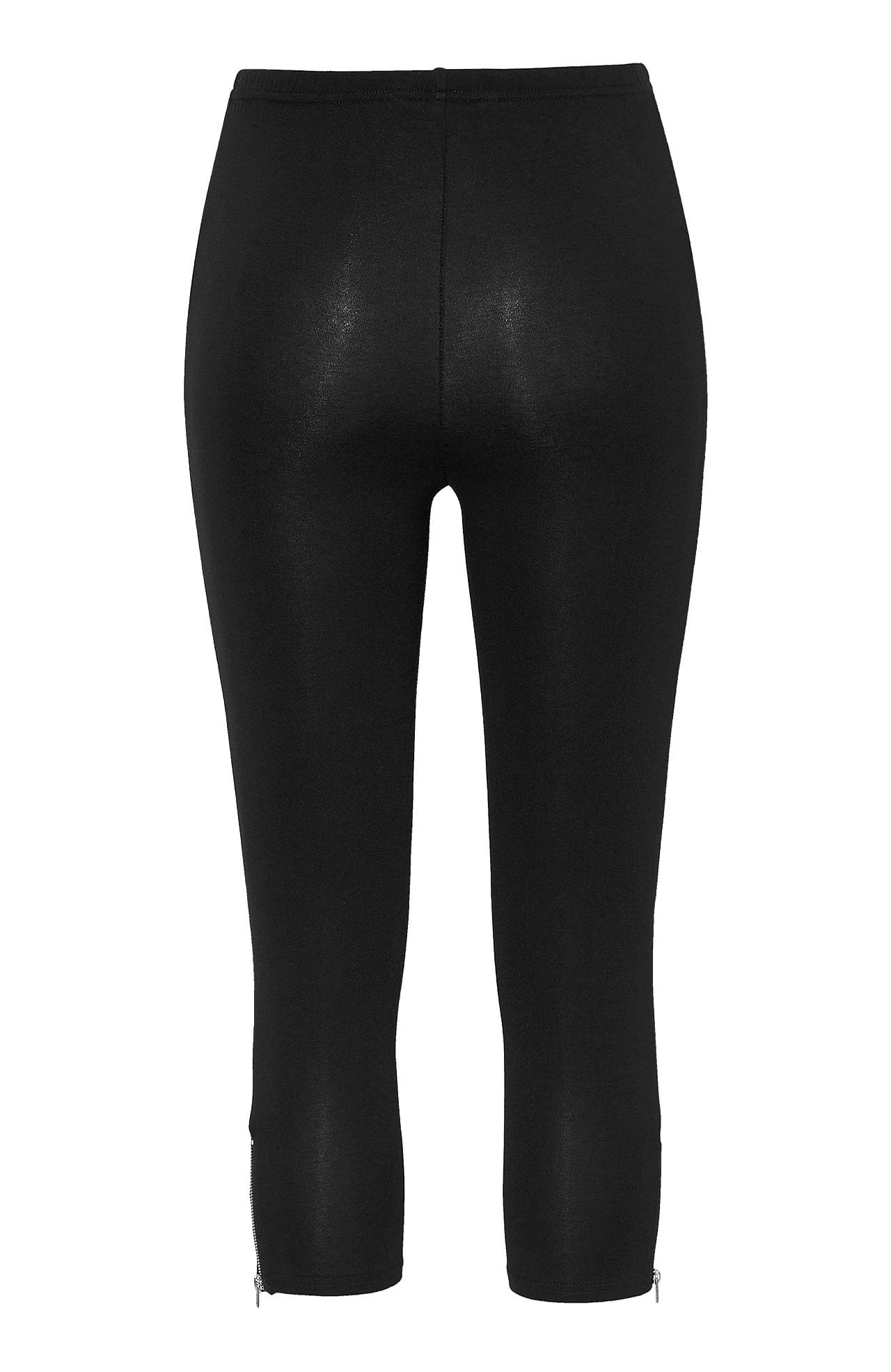 Caprileggings med dragkedjor Moa