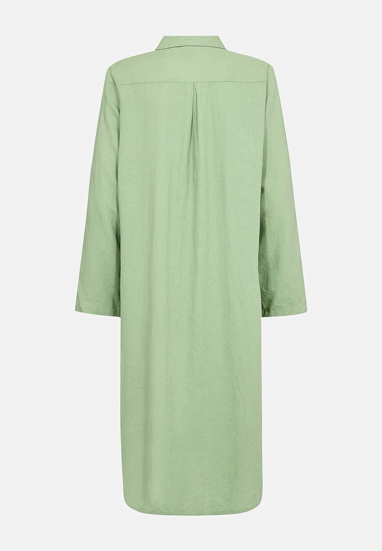 Skjortklänning i linnemix