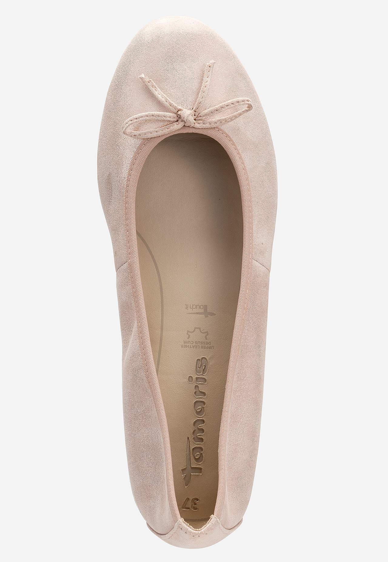 Klassisk ballerinasko i skinn