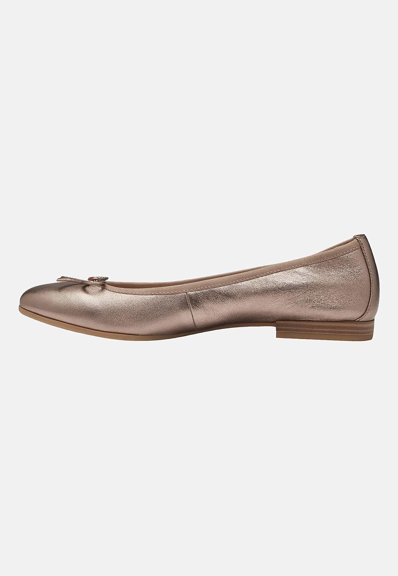 Klassisk ballerinasko i skinn