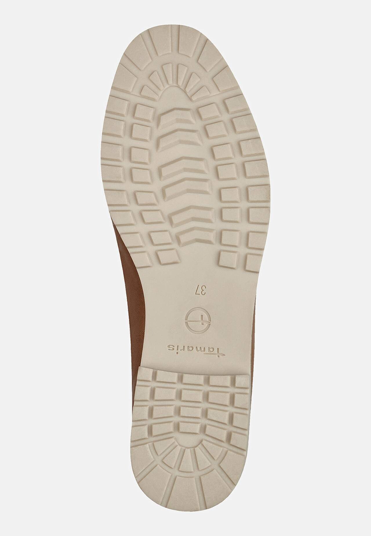 Bekväm skinnloafer med kedjedetalj