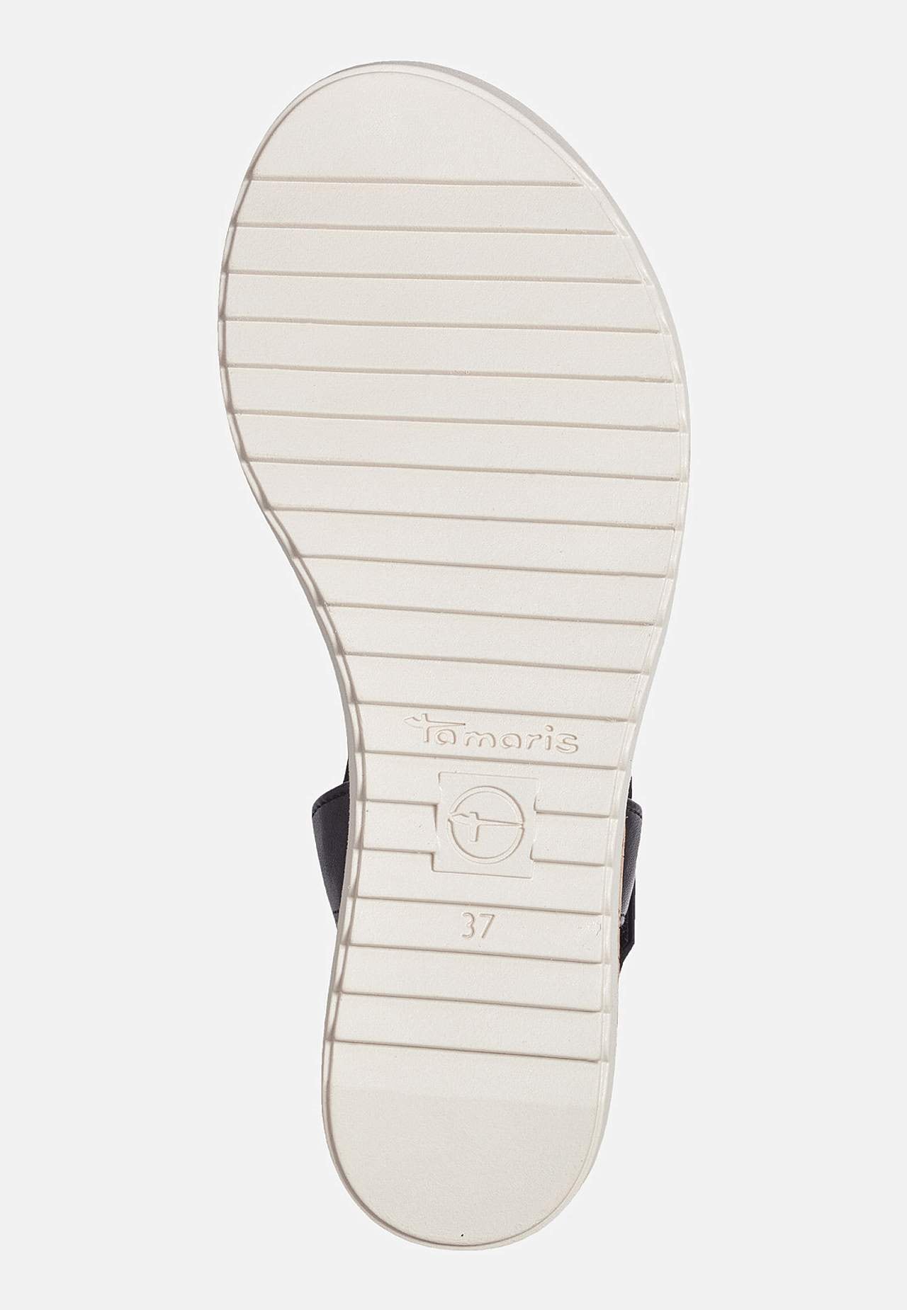 Sandal med låg kilklack