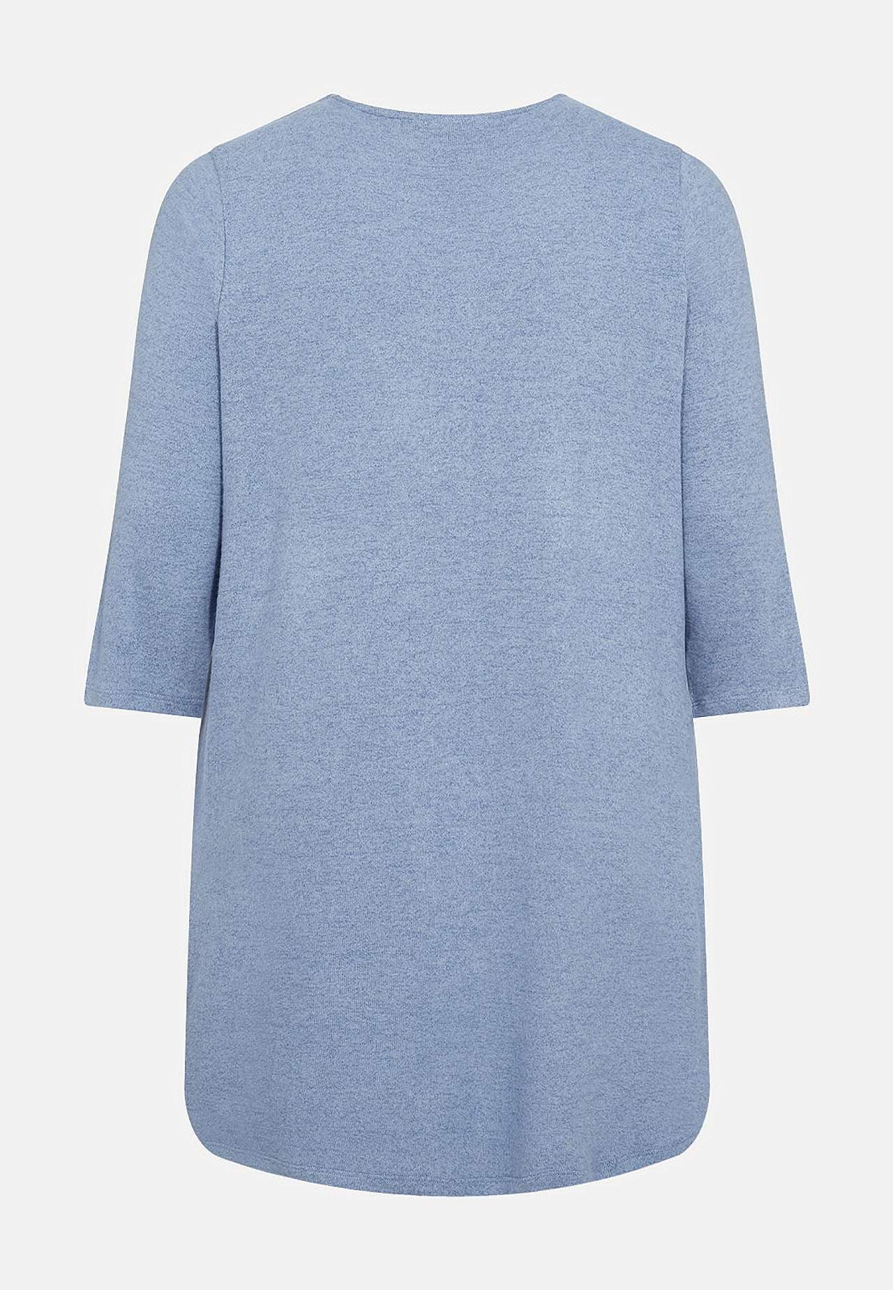 Supermjuk trikåtunika med v-ringning