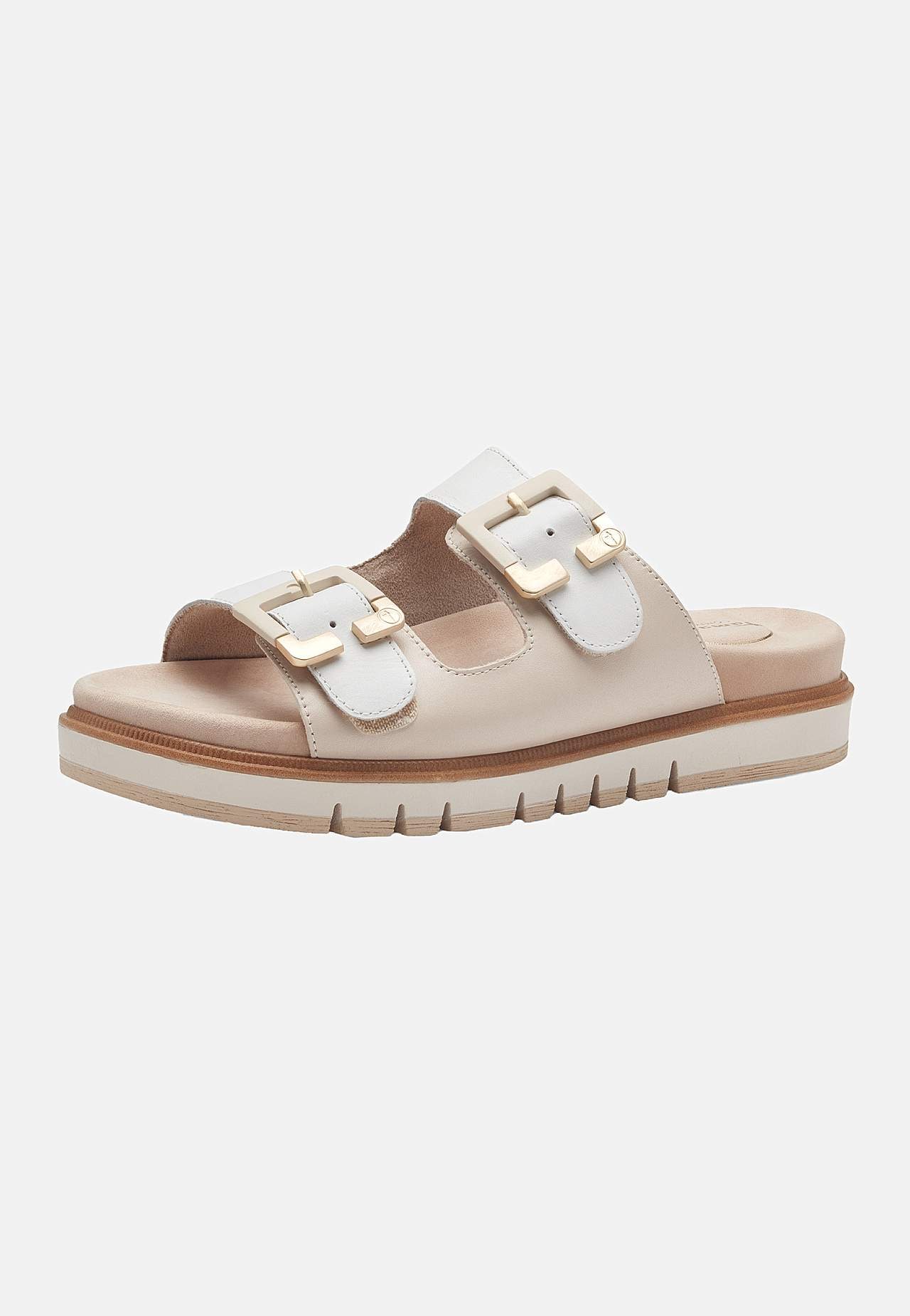 Skinnsandal med reglerbara remmar