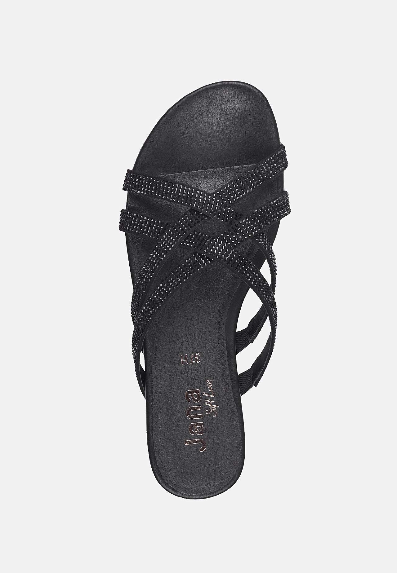Sandal med strass