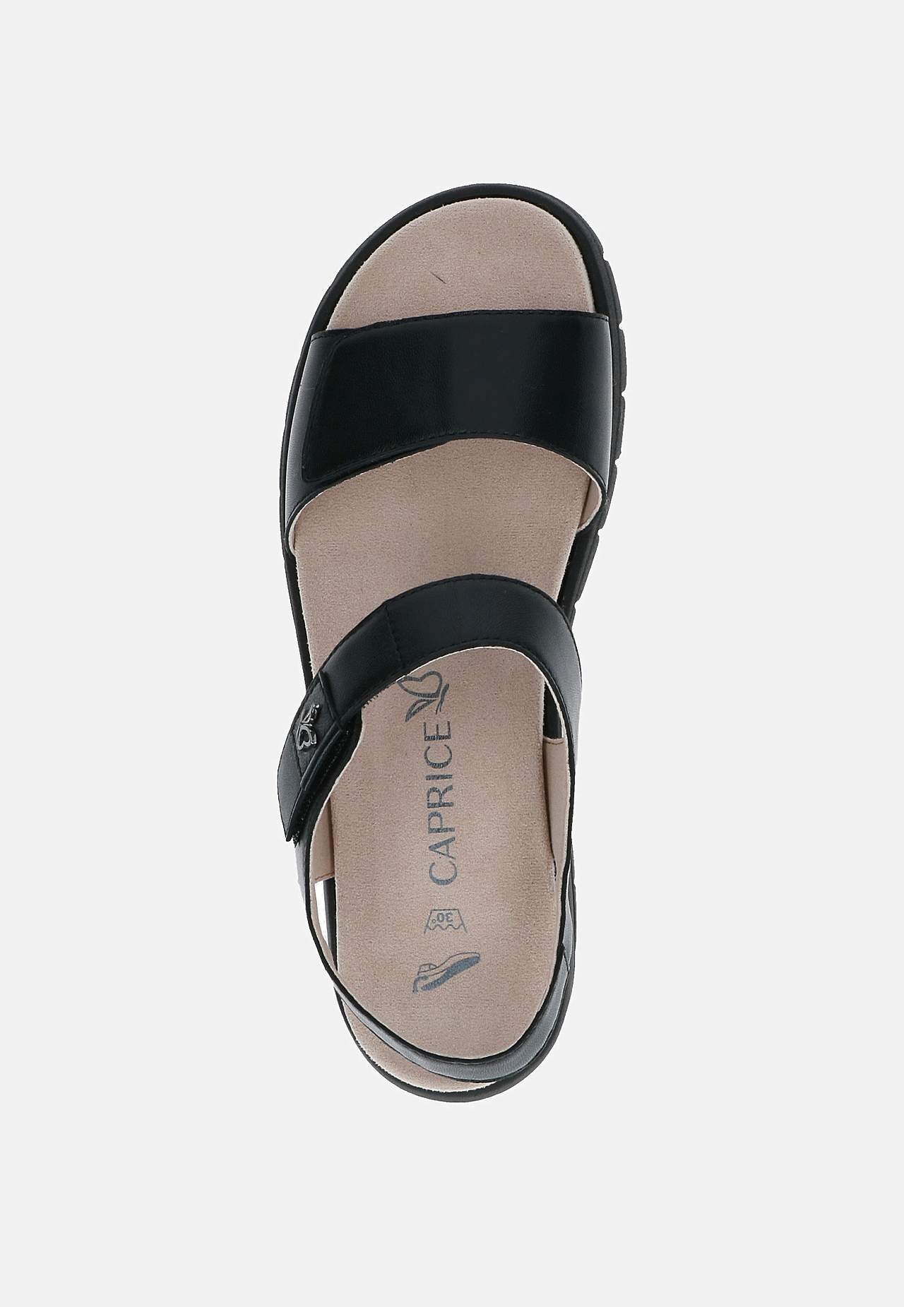Skinnsandal med justerbara remmar