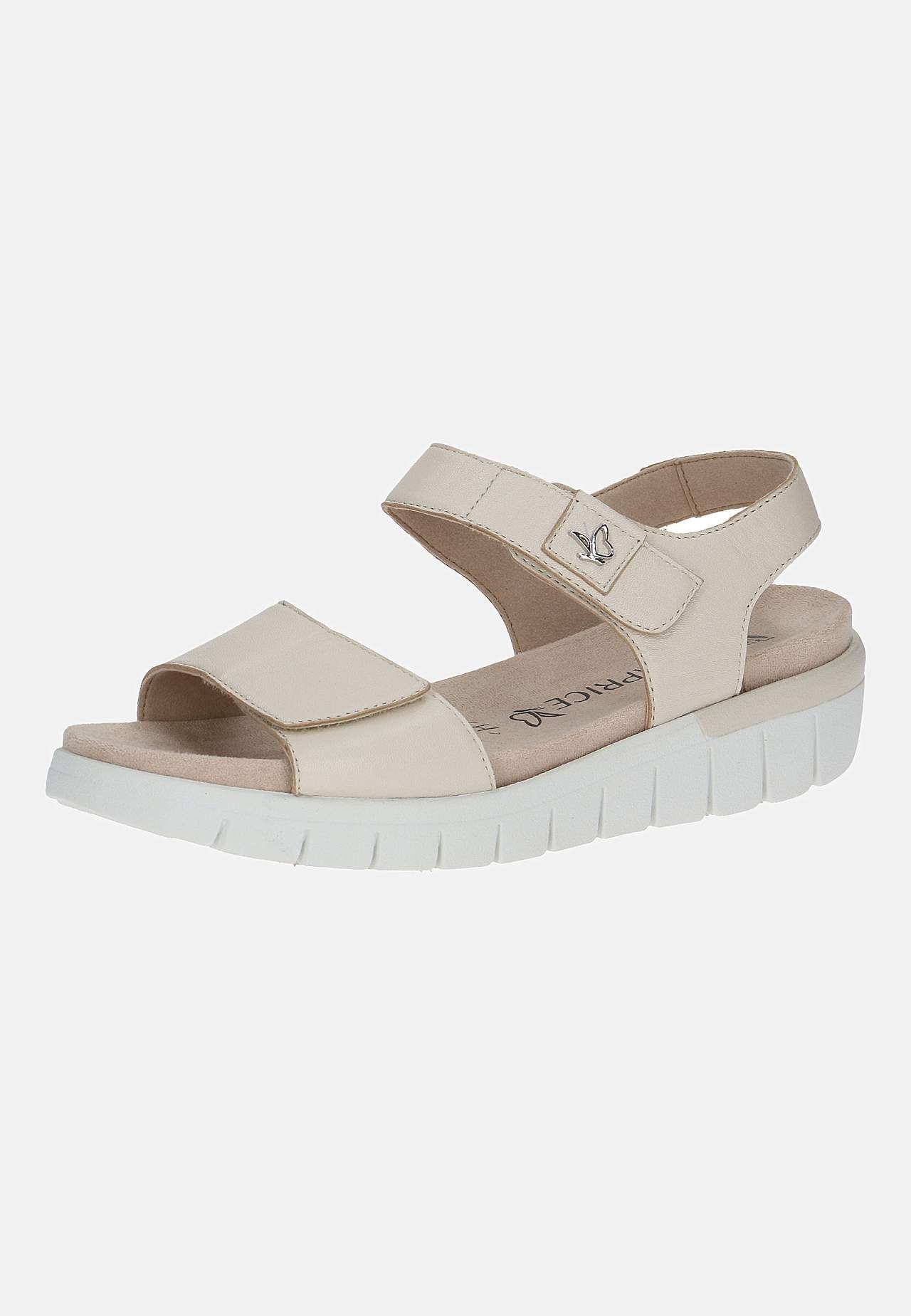 Skinnsandal med justerbara remmar
