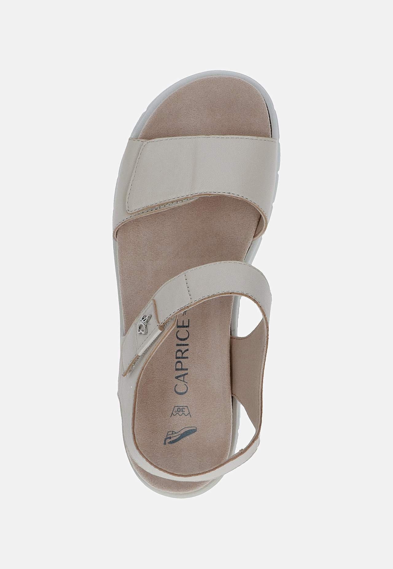 Skinnsandal med justerbara remmar