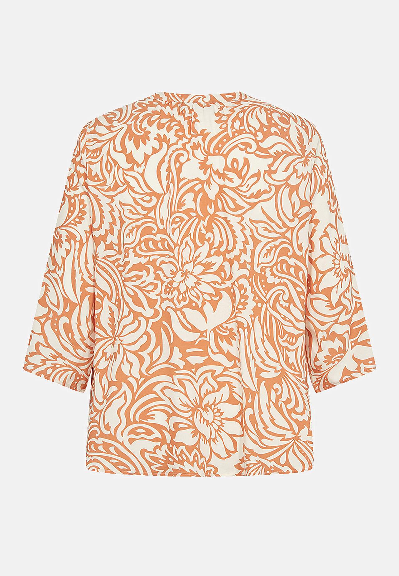 Mönstrad blus i viskos från EcoVero™ Fiona