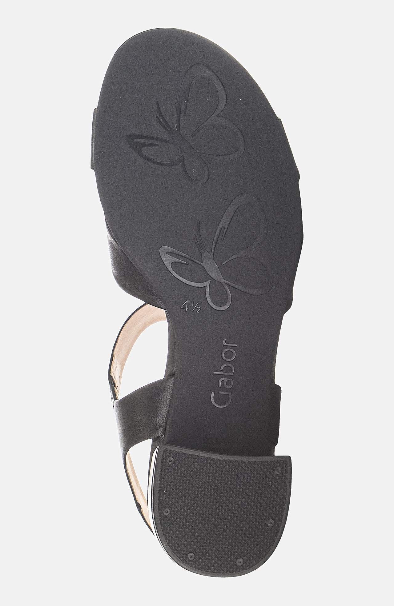 Skinnsandalett med remmar