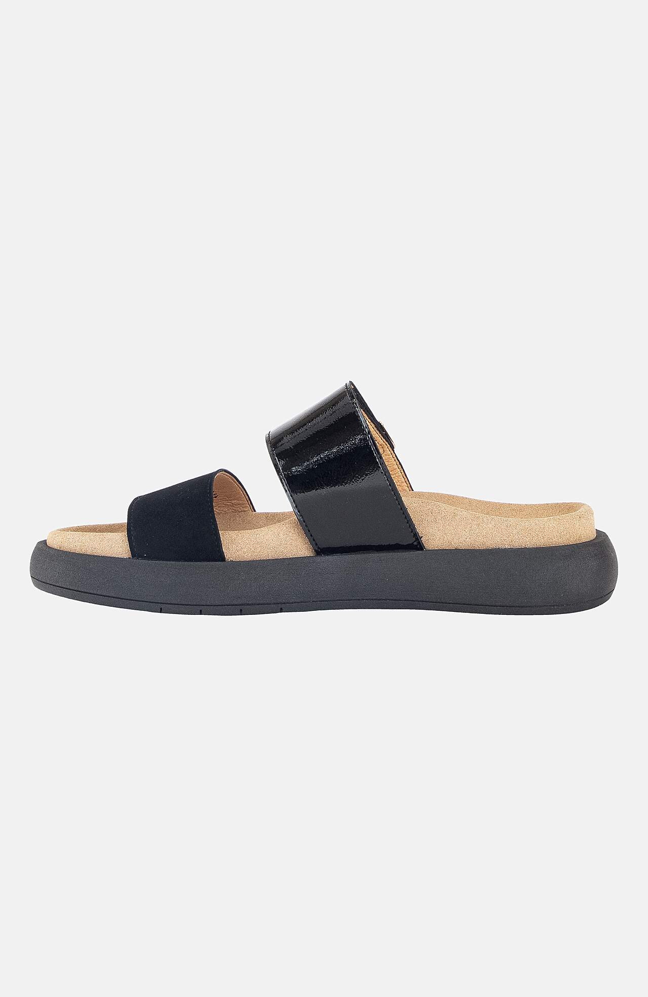 Sandal med breda remmar