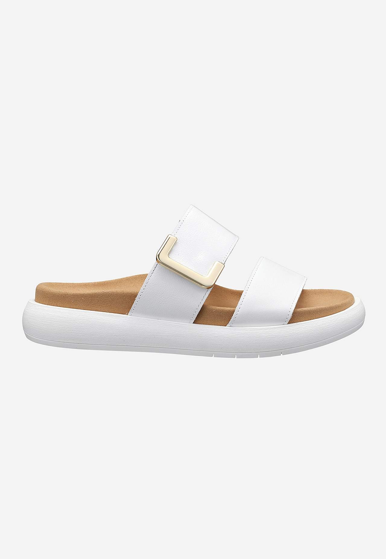 Sandal med breda remmar