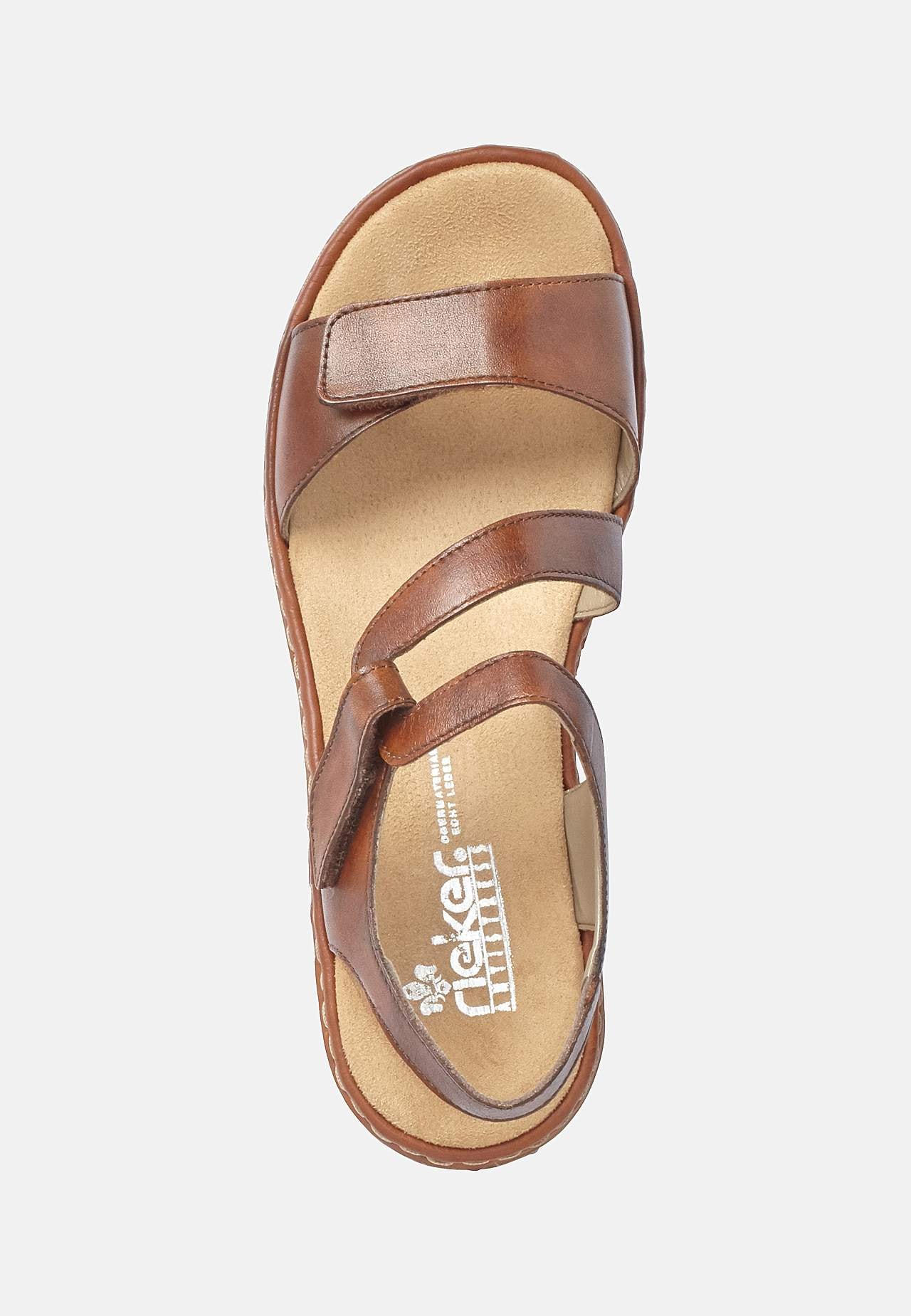 Skinnsandal med justerbara remmar