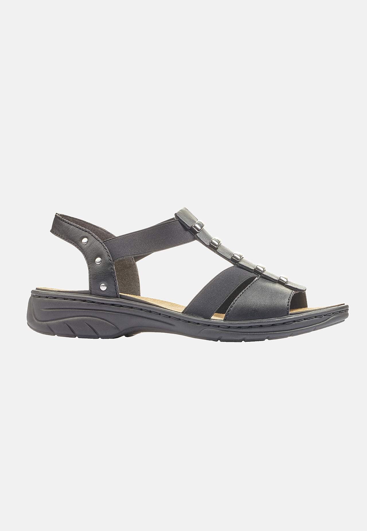 Sandal med resårremmar