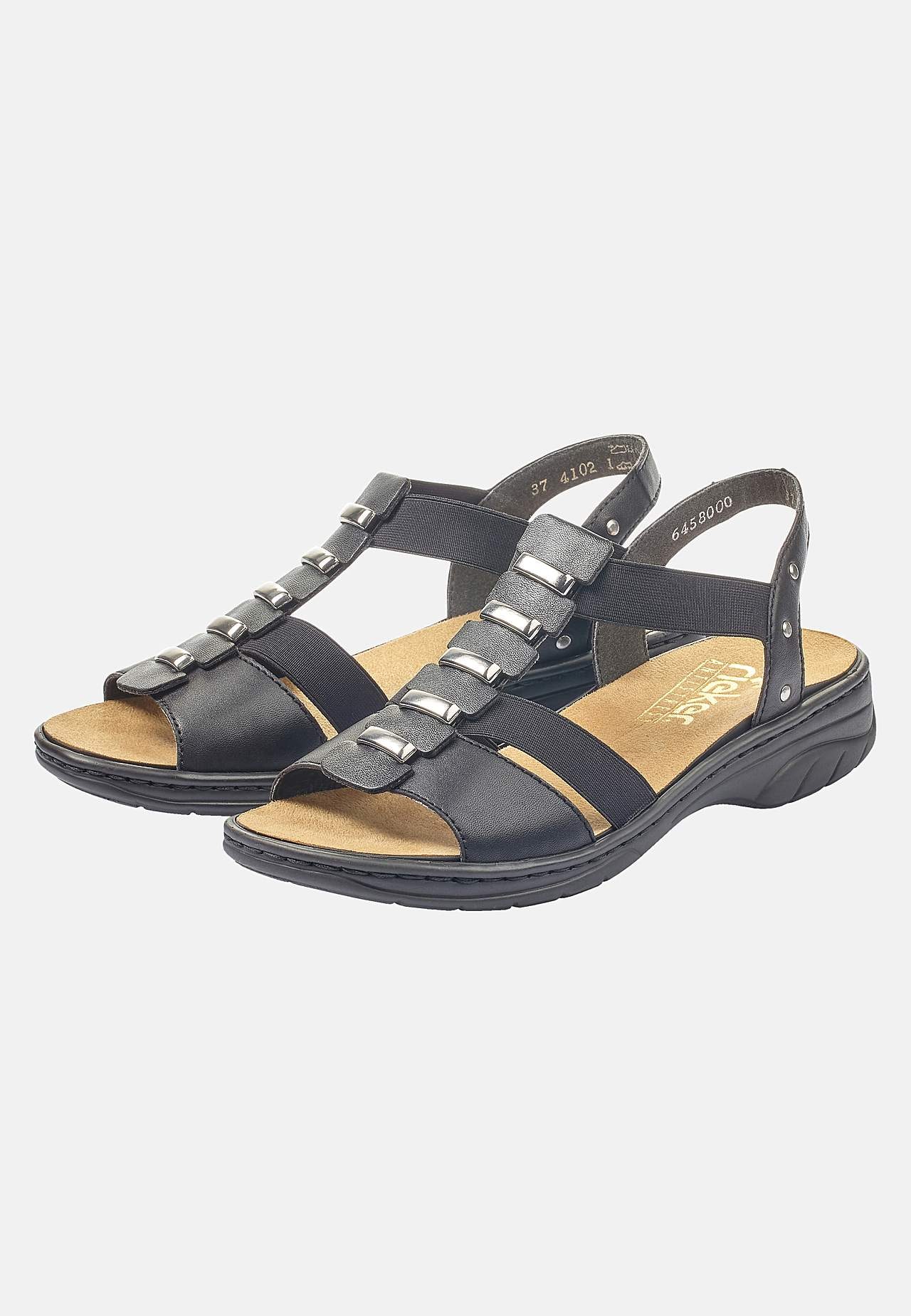 Sandal med resårremmar