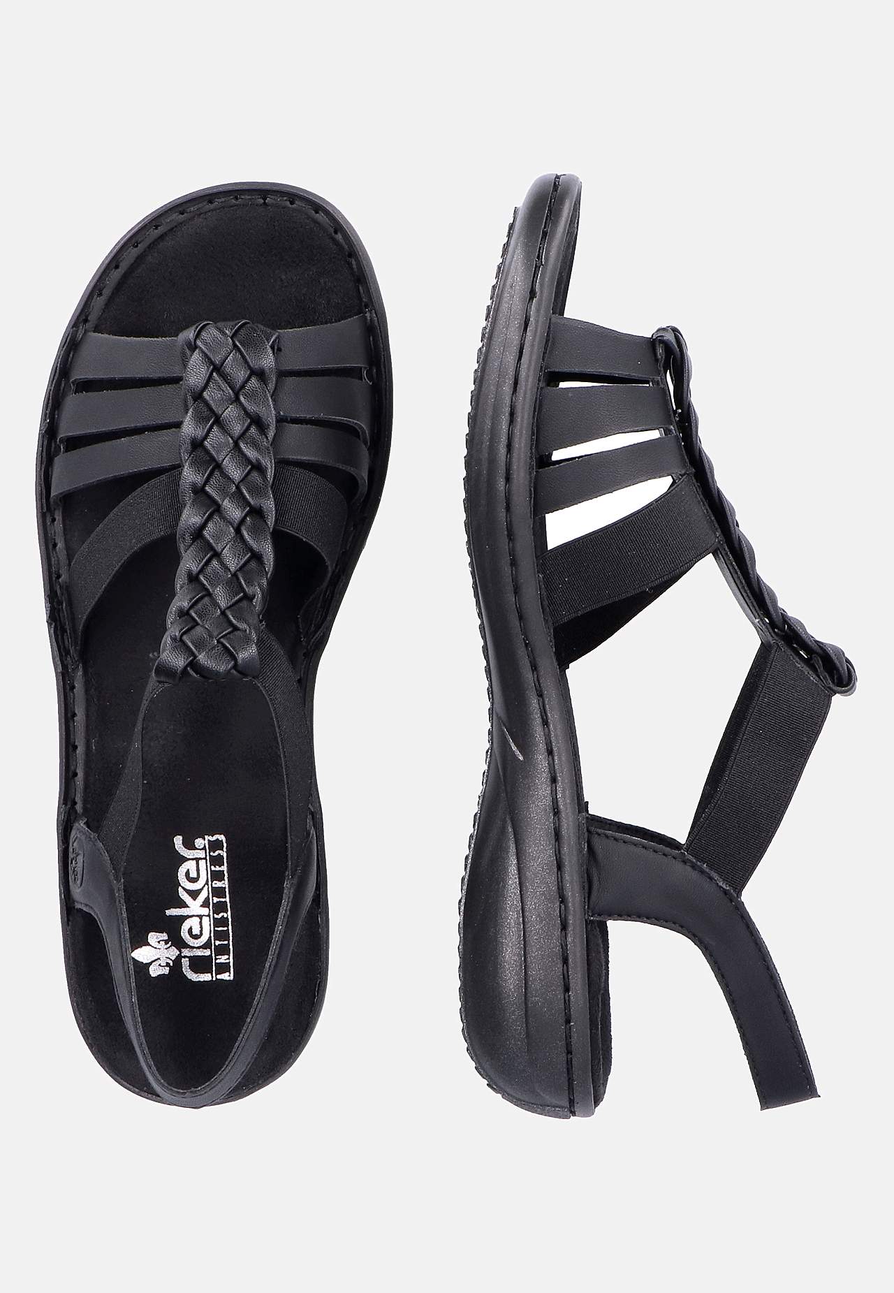 Sandal med flätdetaljer