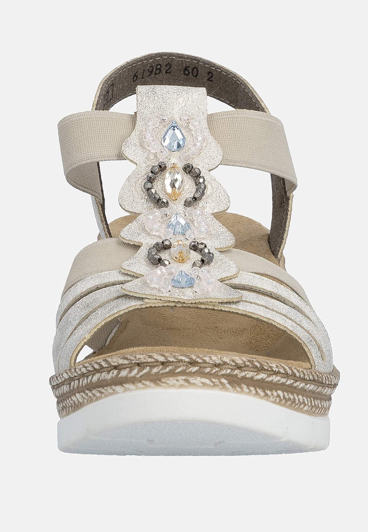 Sandalett med resårremmar