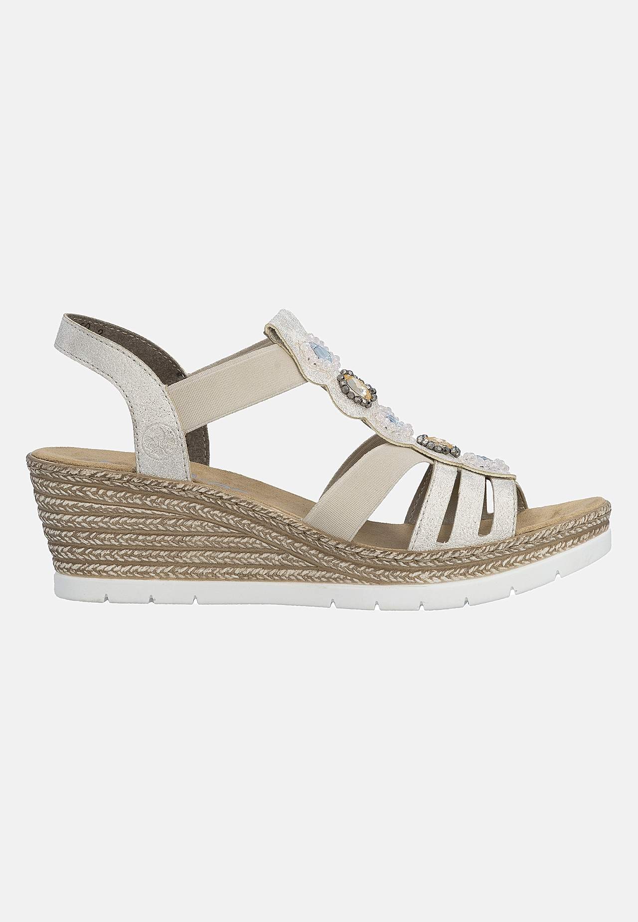 Sandalett med resårremmar