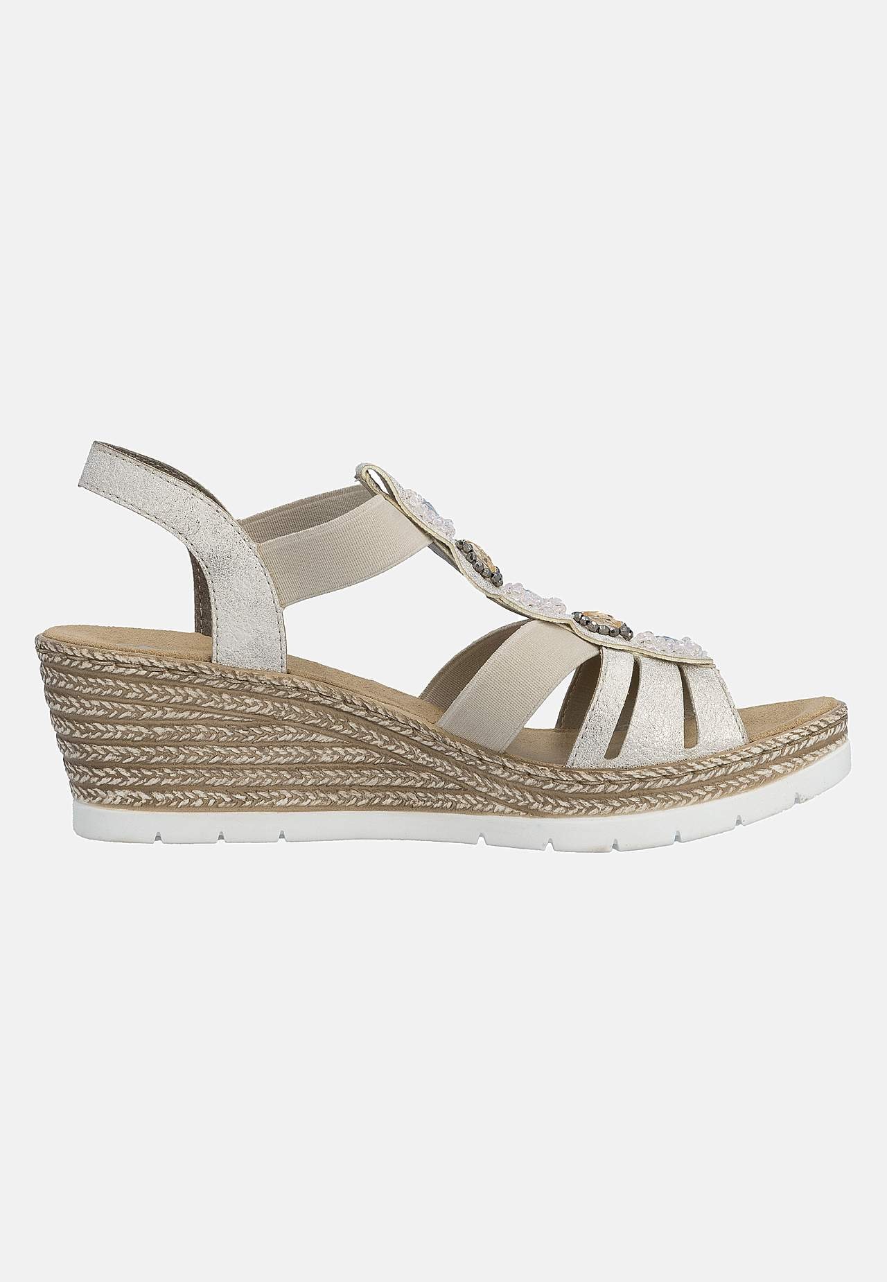 Sandalett med resårremmar