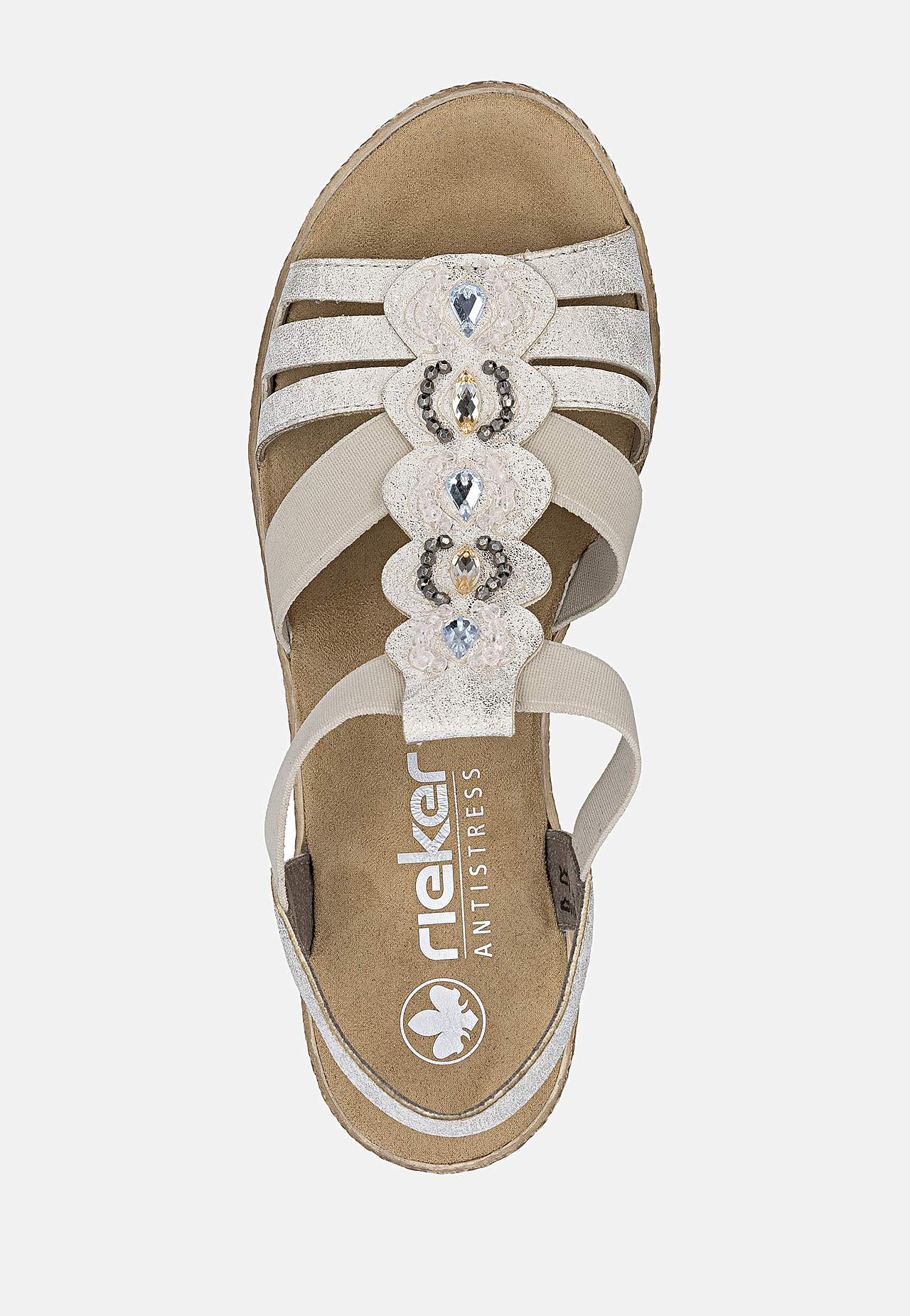 Sandalett med resårremmar