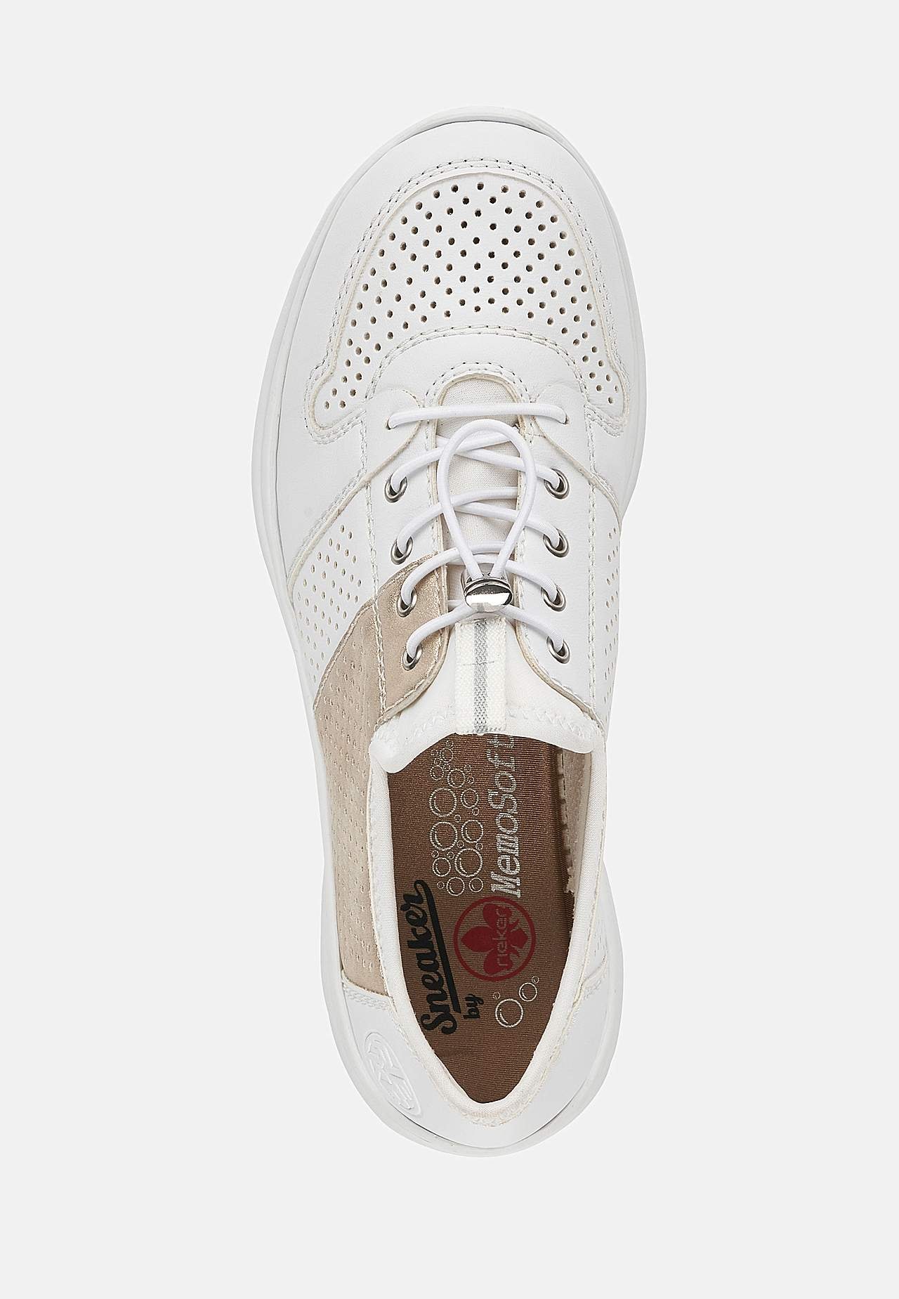 Slip-on sneaker med skimrande gulddetalj