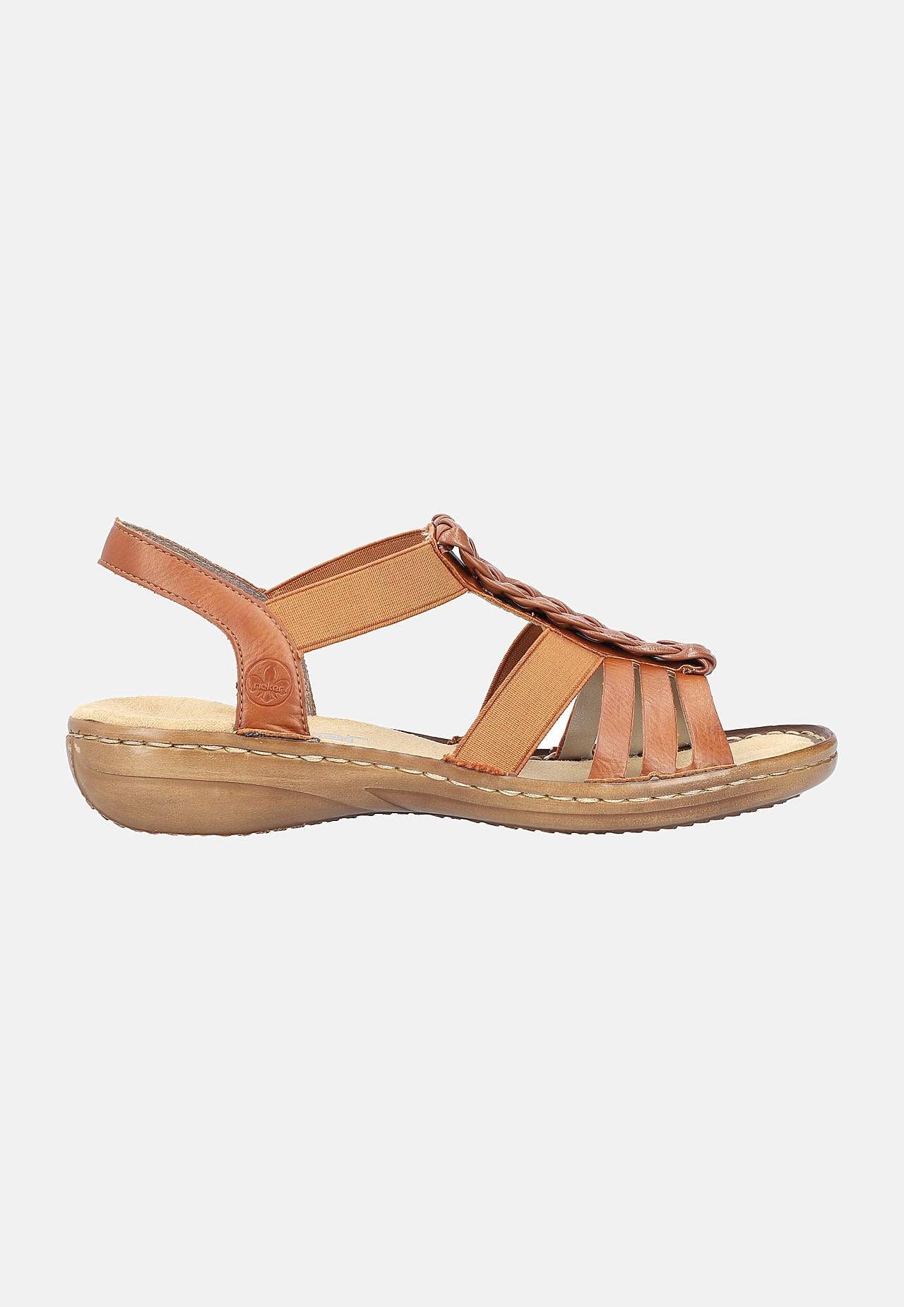 Sandal med flätdetaljer