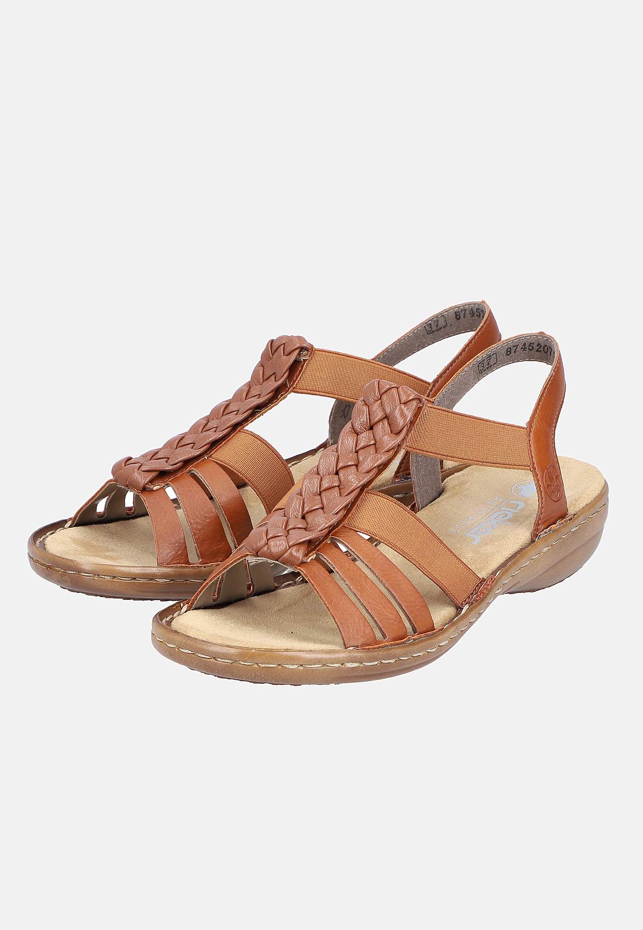 Sandal med flätdetaljer