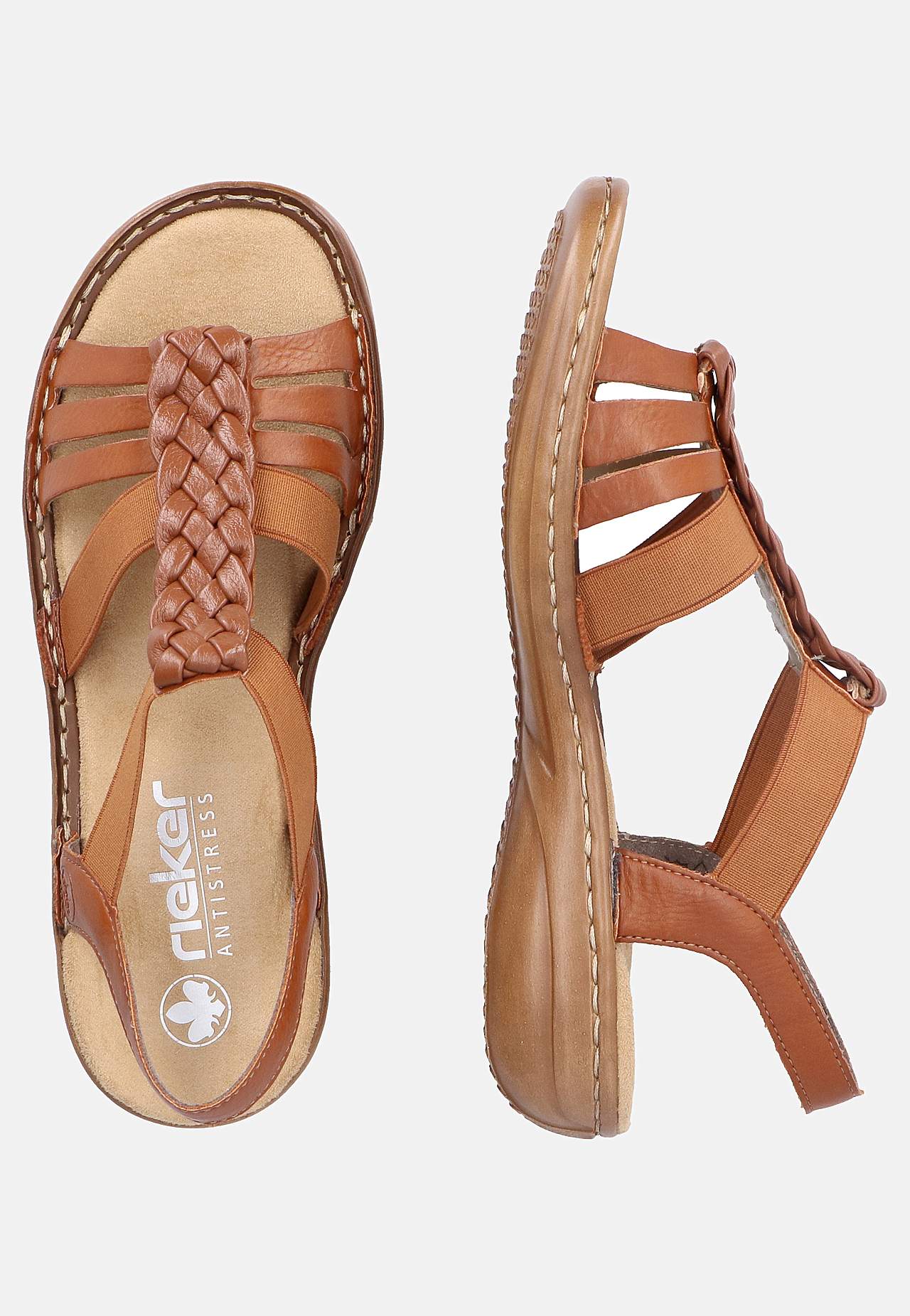 Sandal med flätdetaljer