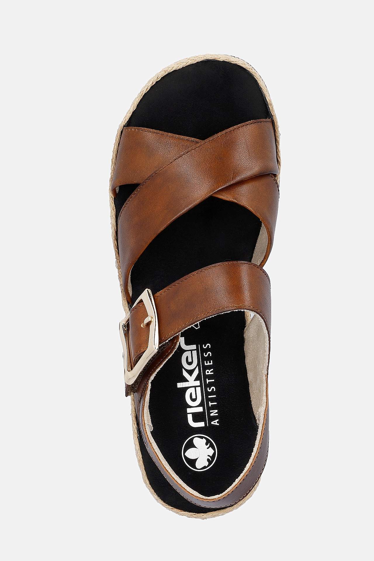 Bekväm sandal med korsande remmar