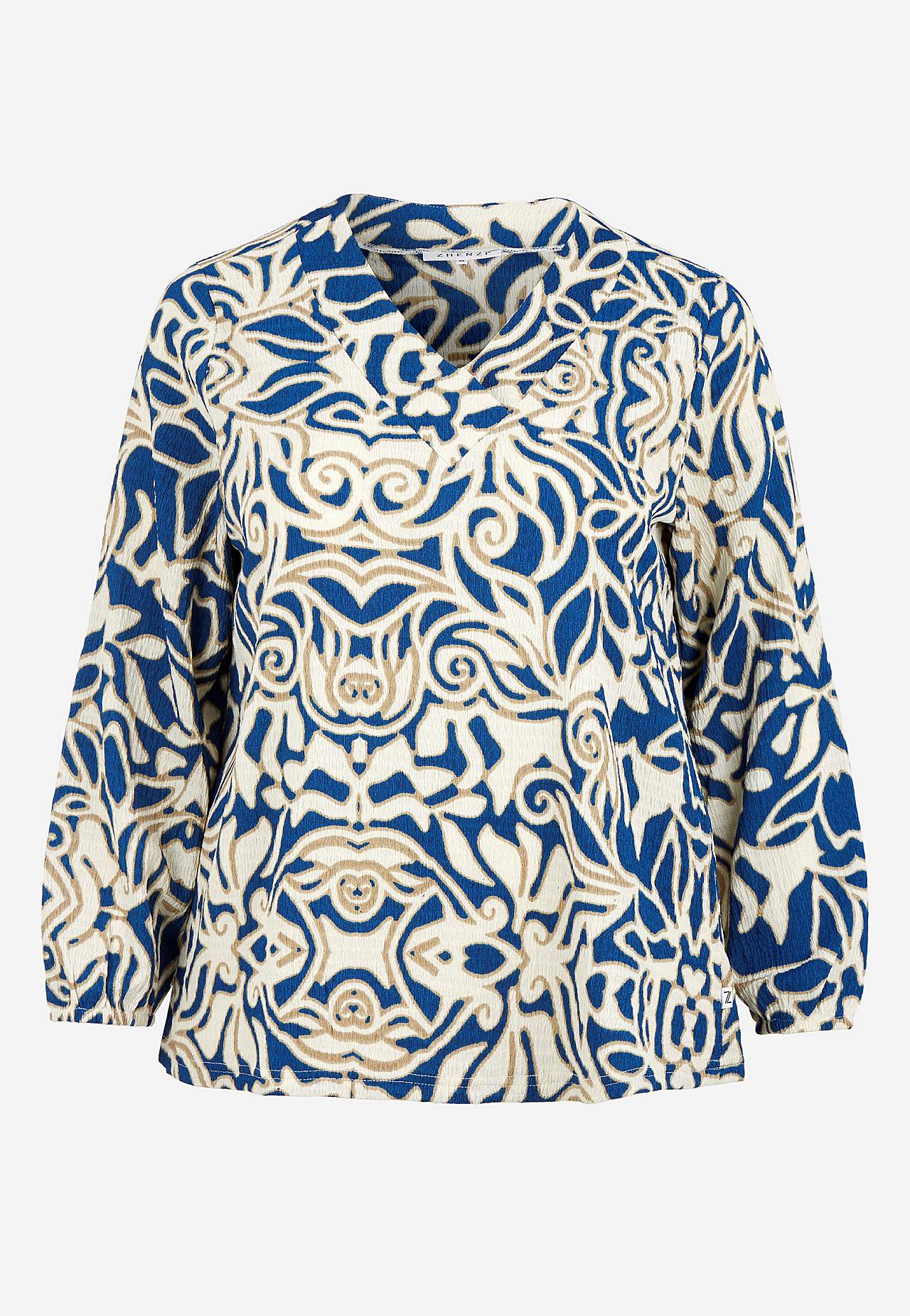 V-ringad blus i mjuk kvalitet Imary