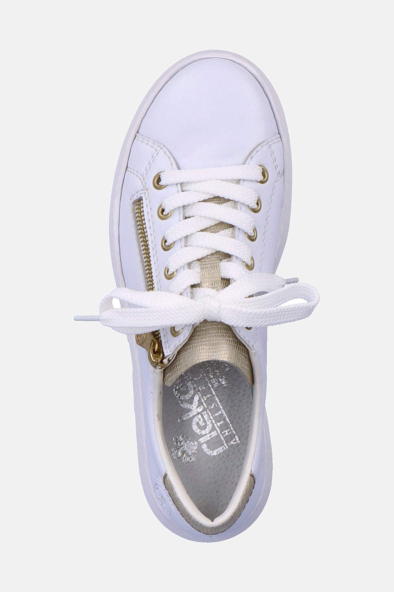 Sneaker med guldfärgade detaljer