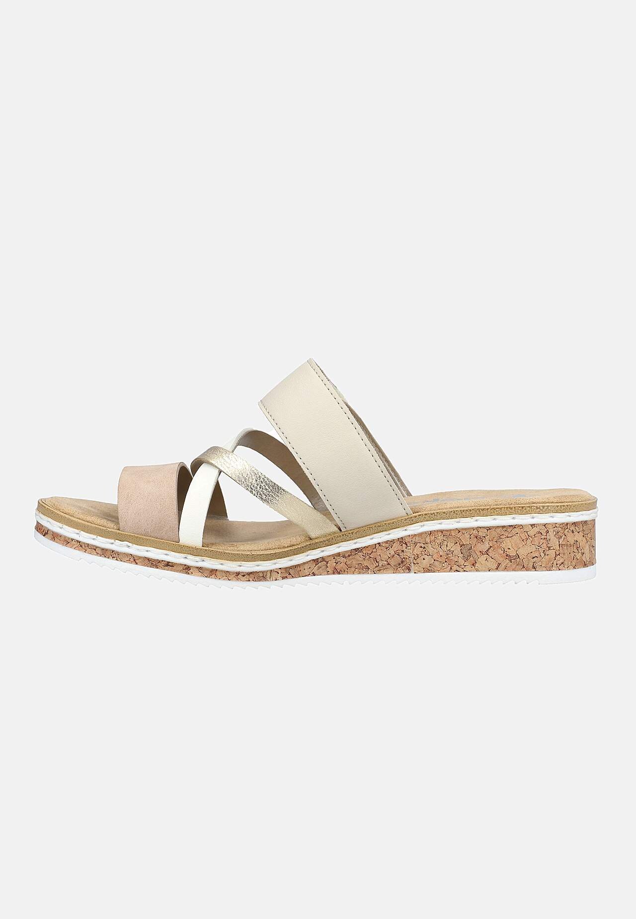 Sandal med dekorativa remmar