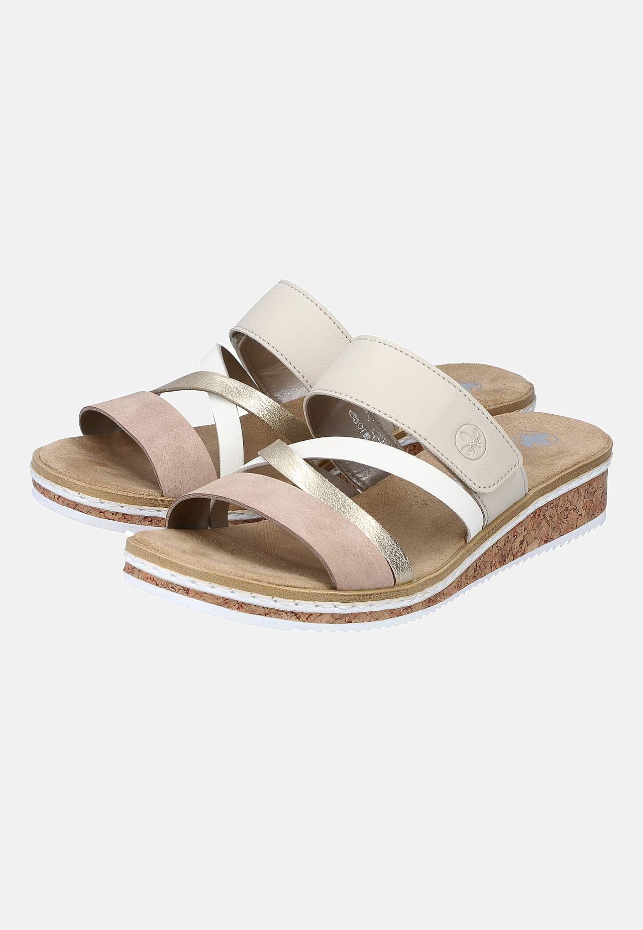 Sandal med dekorativa remmar