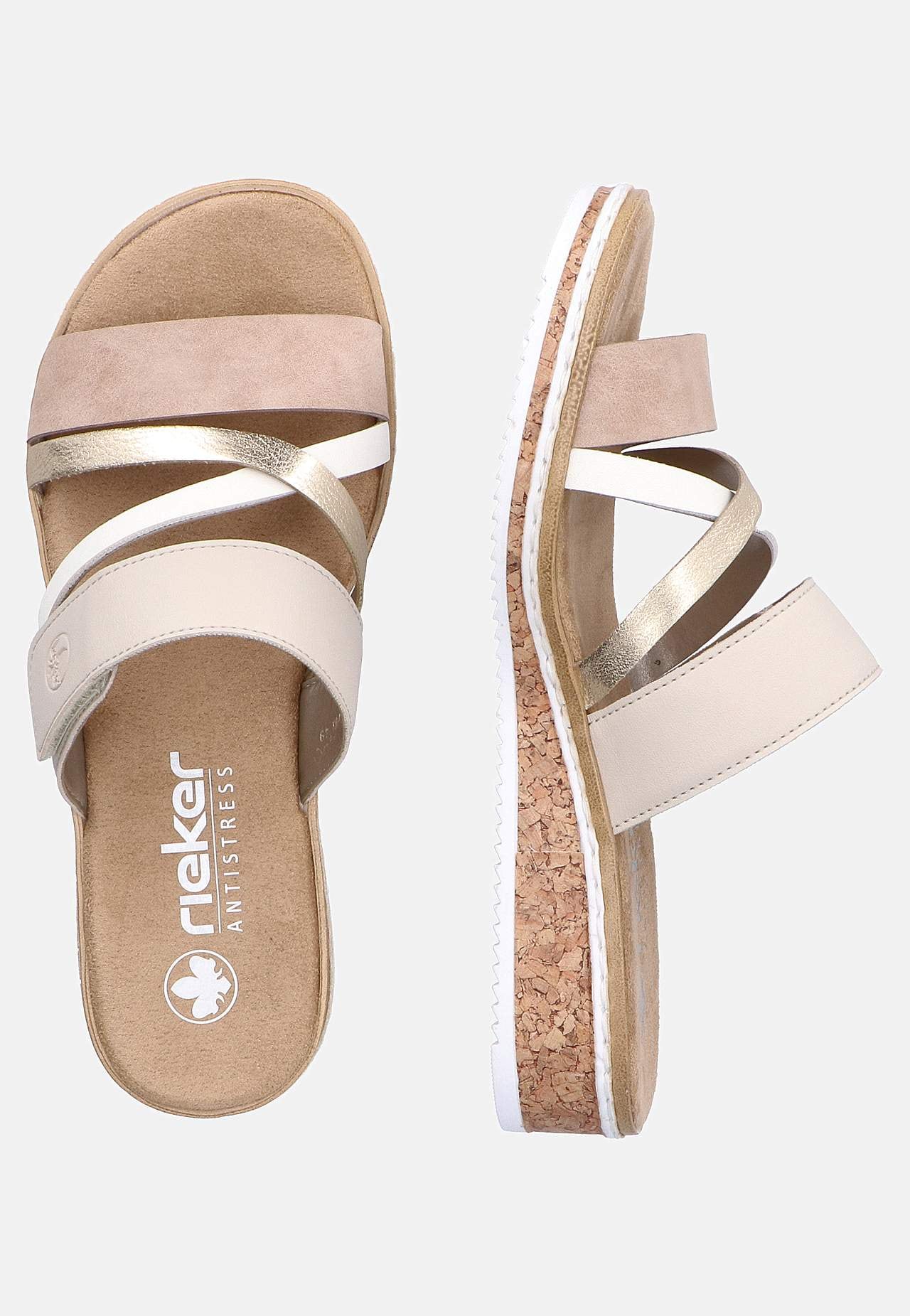 Sandal med dekorativa remmar