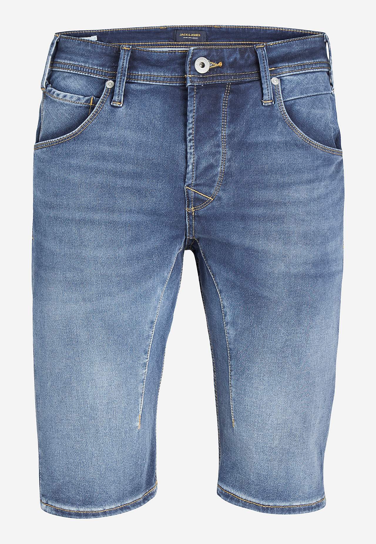 Långa, superstretchiga jeansshorts Scale 608
