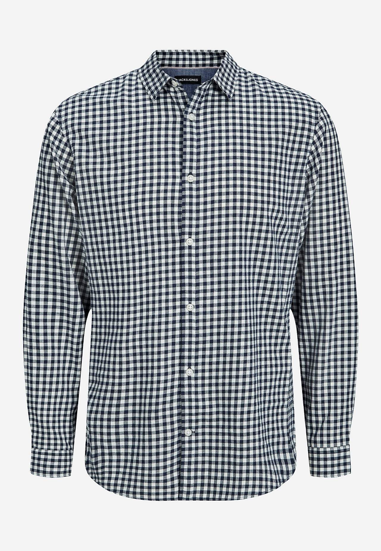 Rutig, mjuk bomullsskjorta