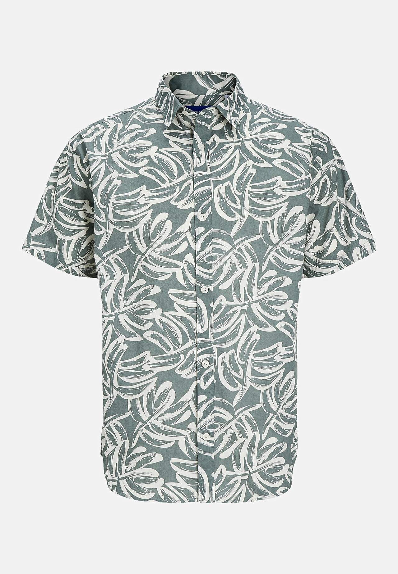 Kortärmad bomullsskjorta