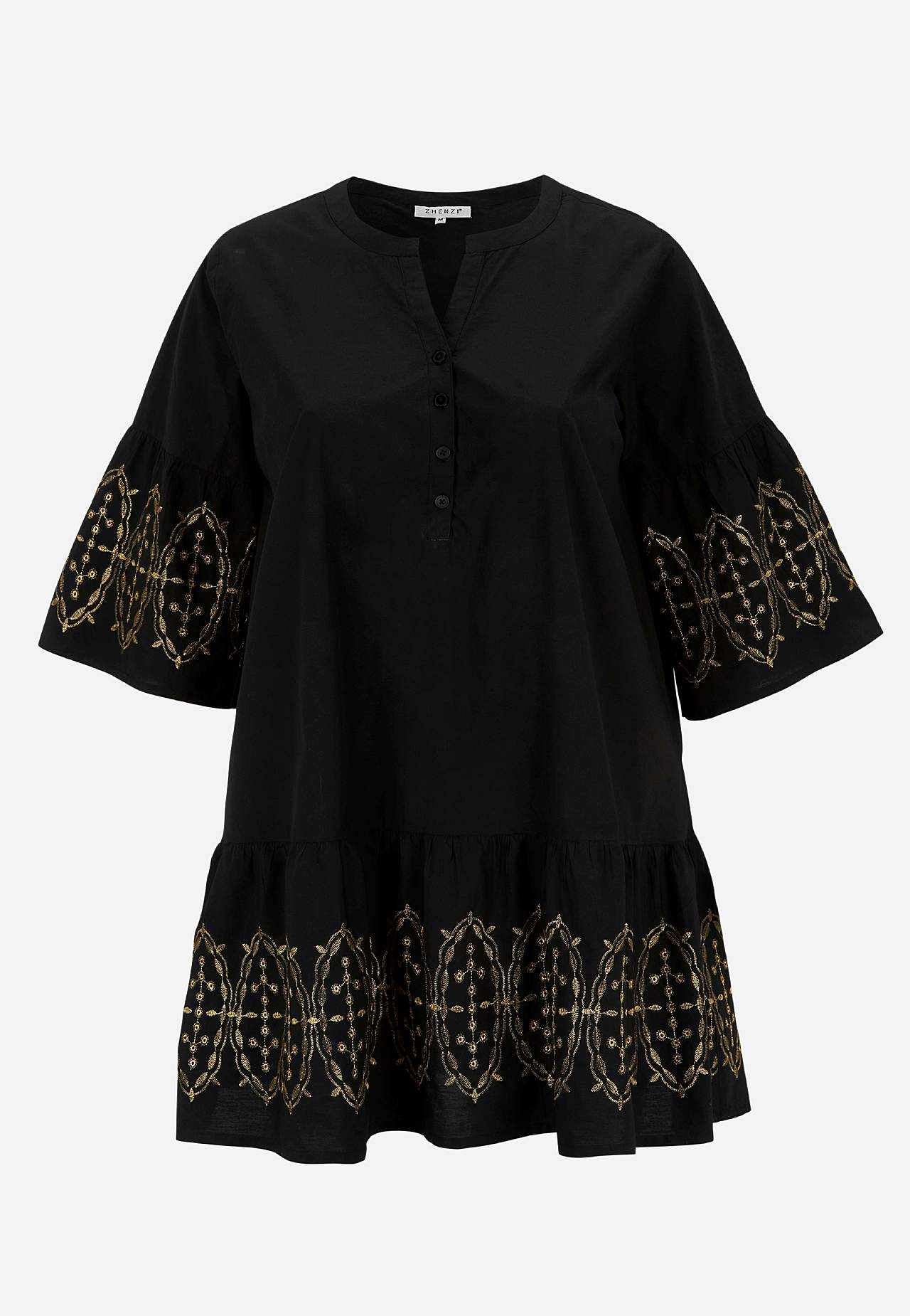 Tunika med broderidetalj