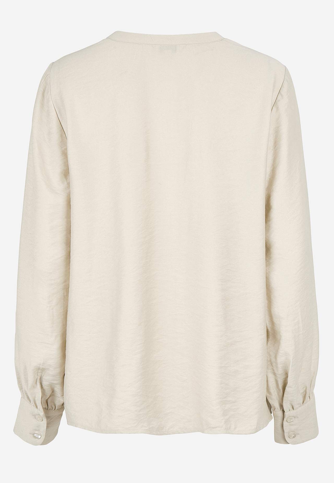 Vävd blus med knappar