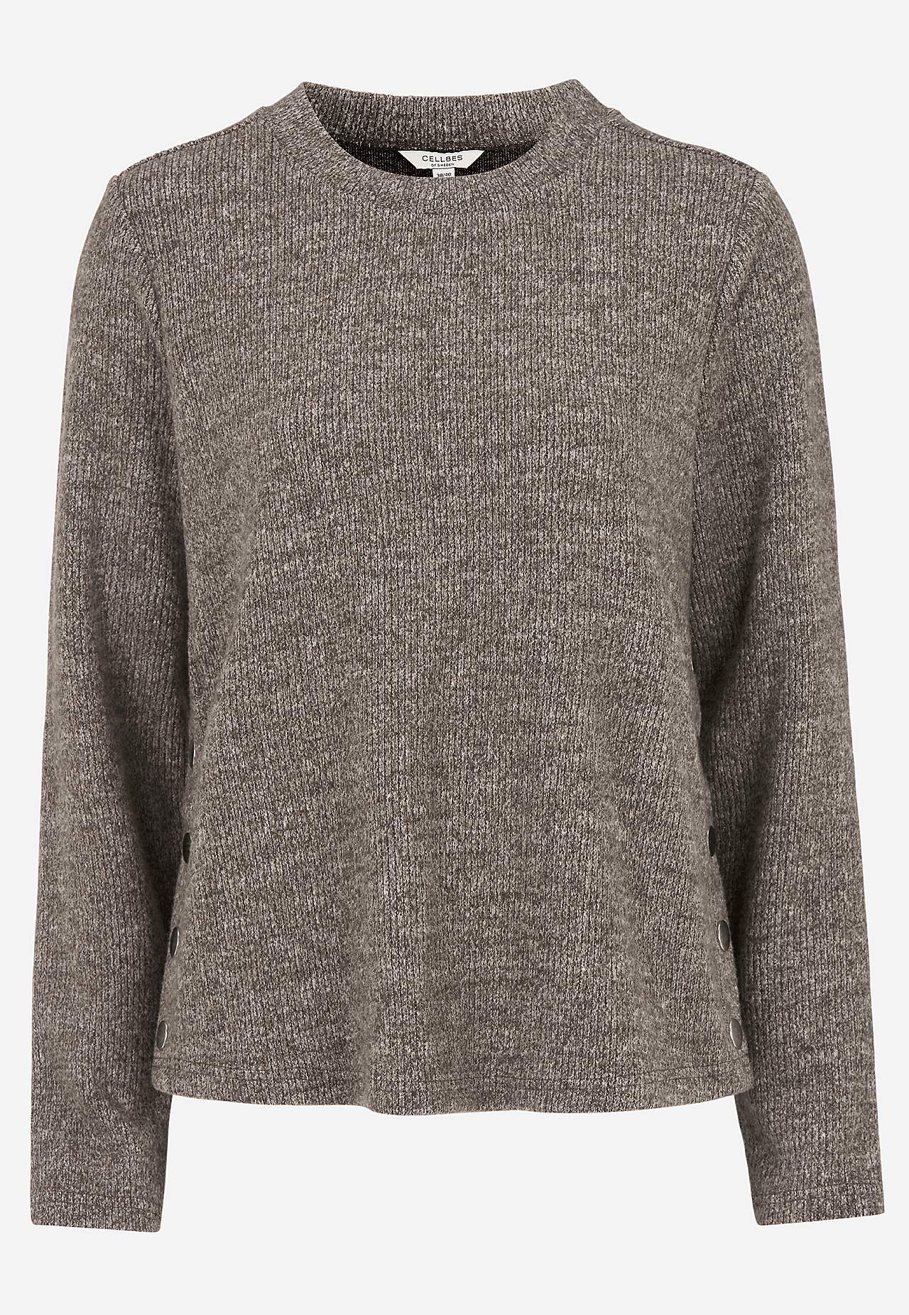 Supermjuk tröja med knappar
