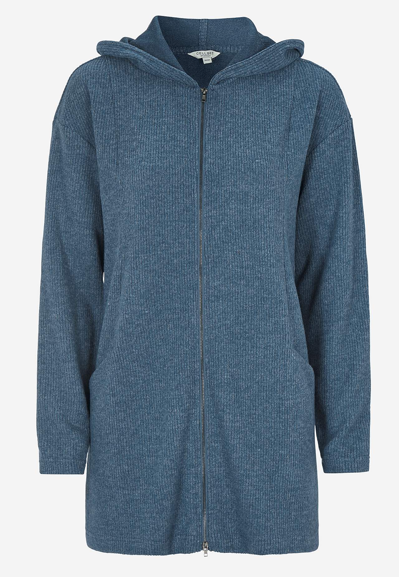 Supermjuk lång cardigan med fickor