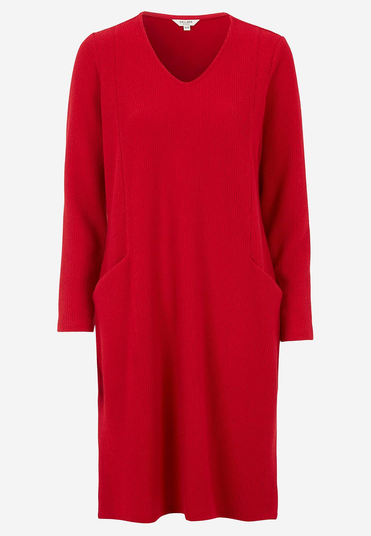 Supermjuk klänning med fickor