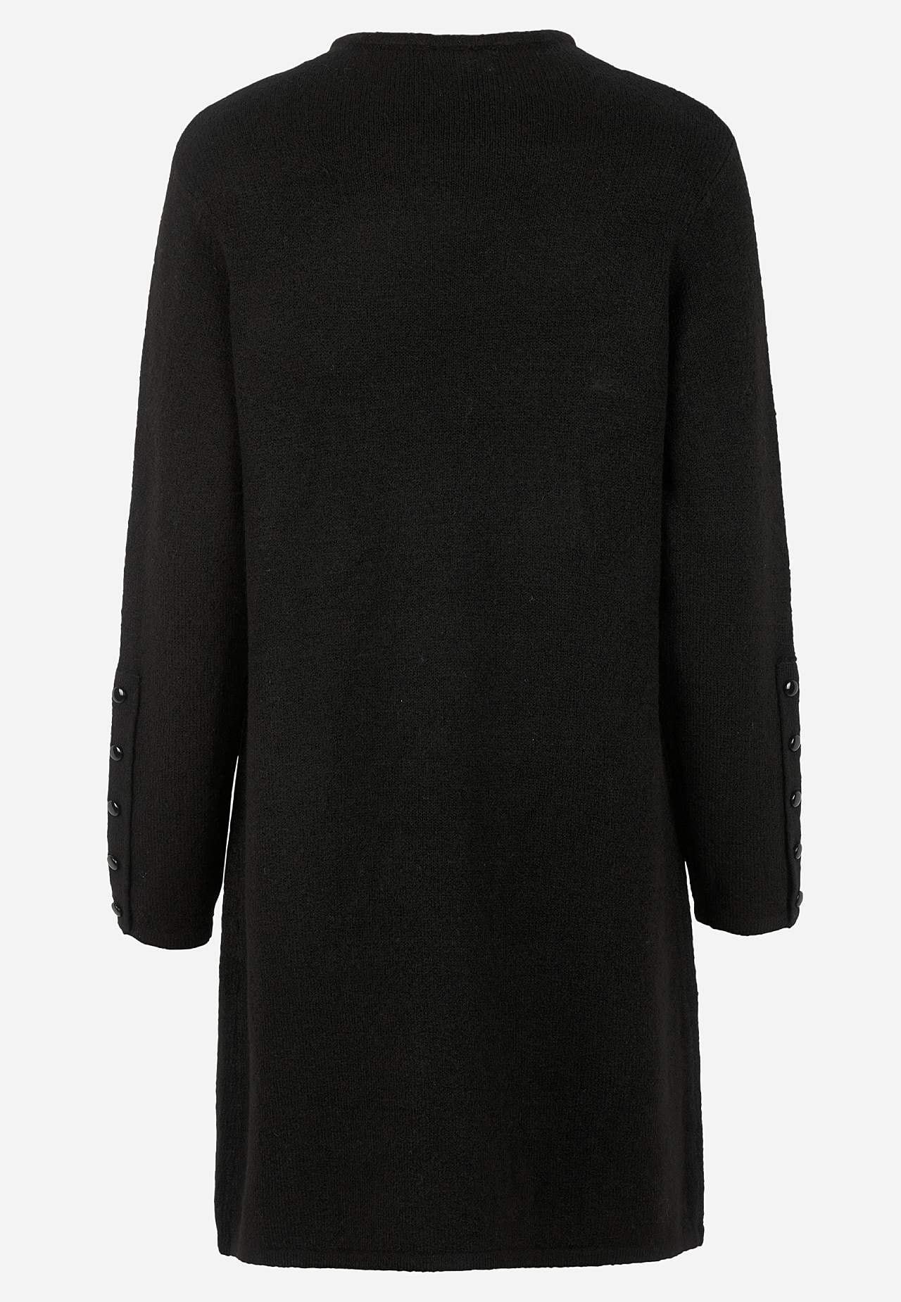 Stickad tunika med slits