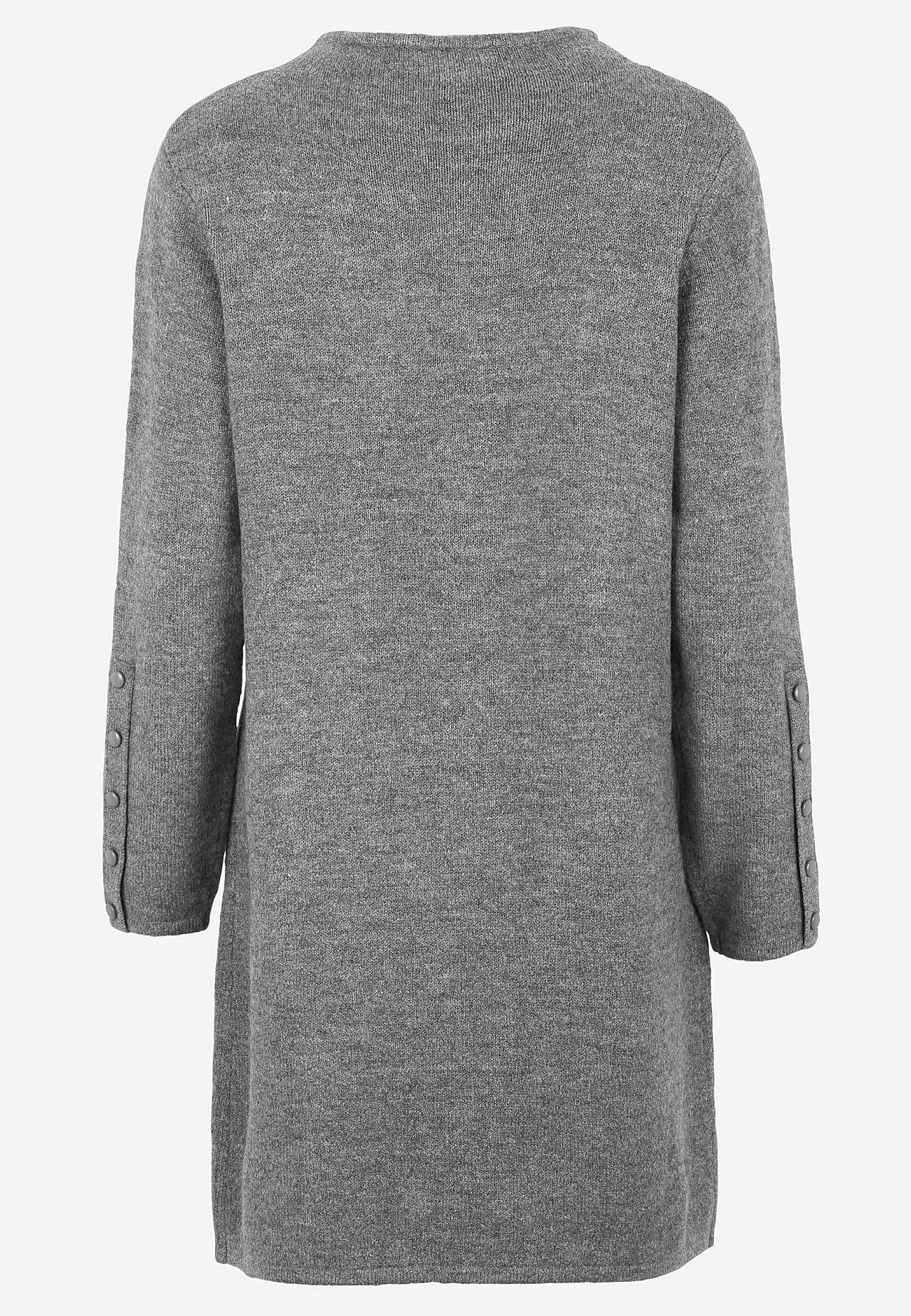 Stickad tunika med slits