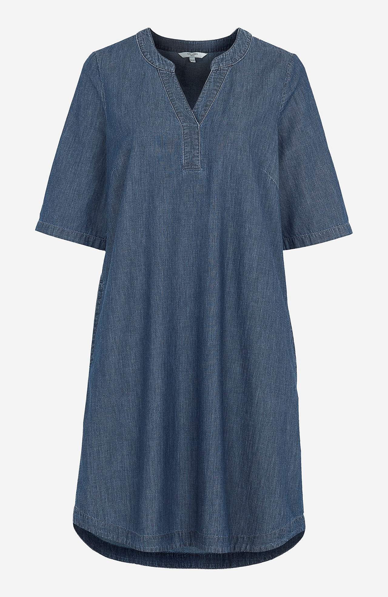 Jeansklänning i mjuktvättad denim