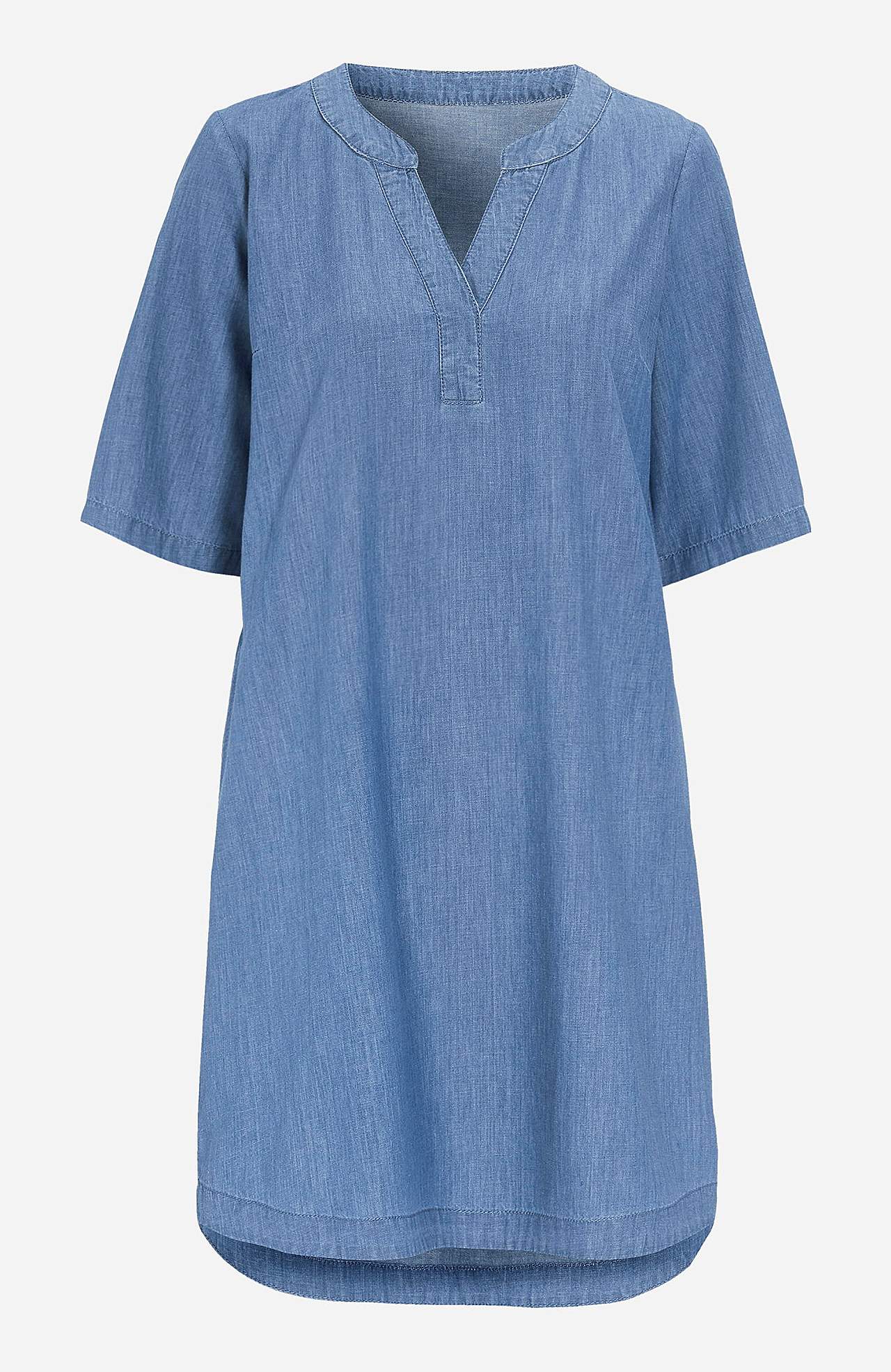 Jeansklänning i mjuktvättad denim