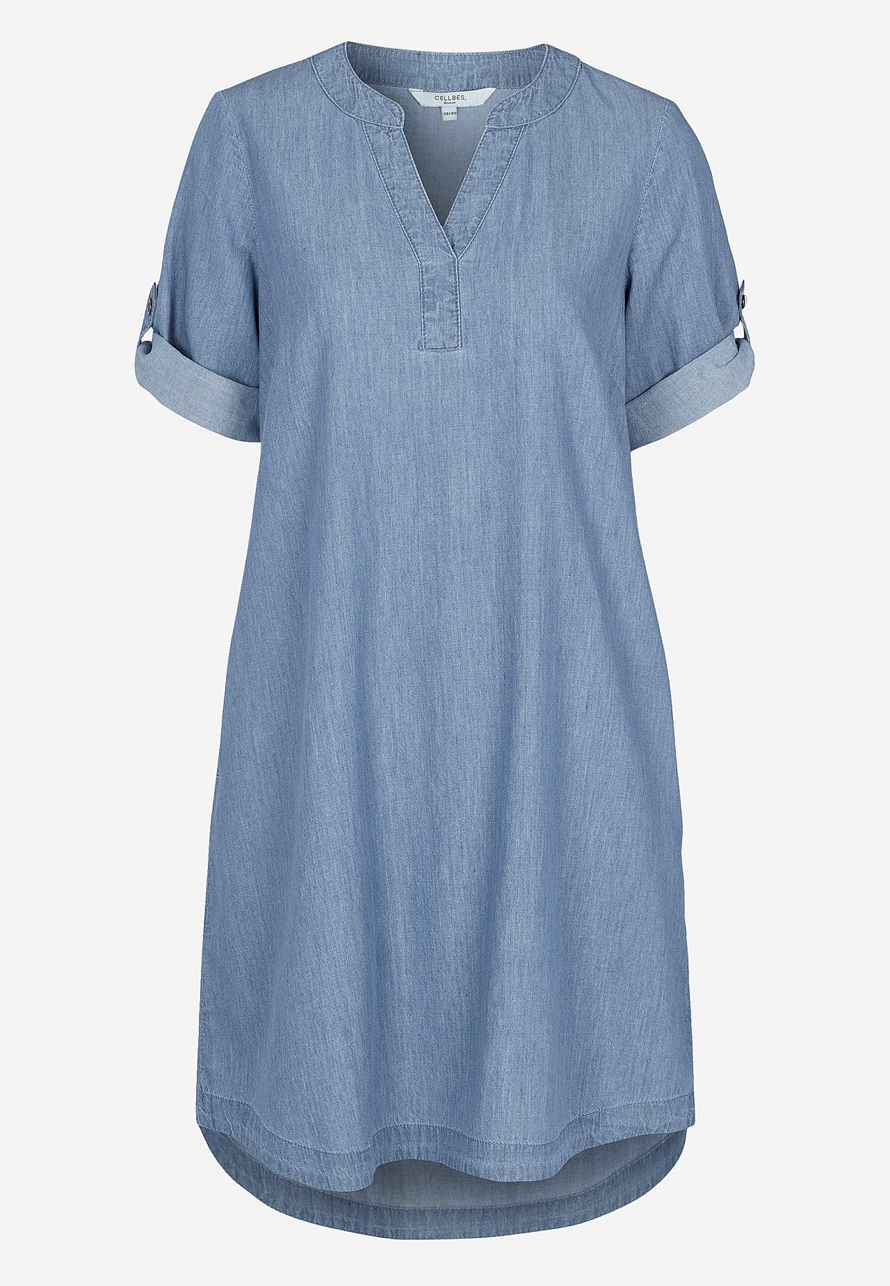 Jeansklänning i mjuktvättad denim